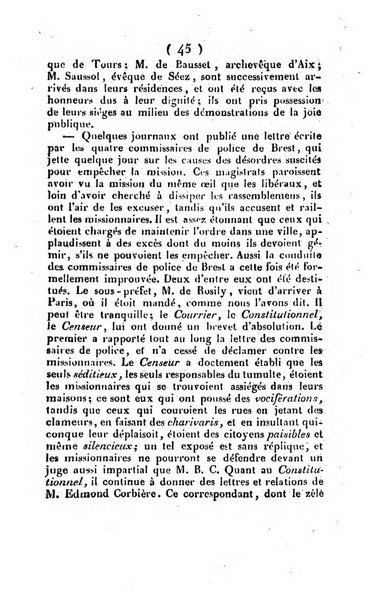 L'ami de la religion et du roi journal ecclesiastique, politique et litteraire