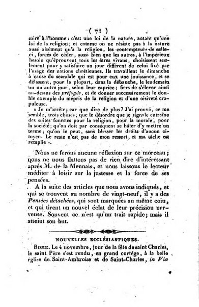 L'ami de la religion et du roi journal ecclesiastique, politique et litteraire