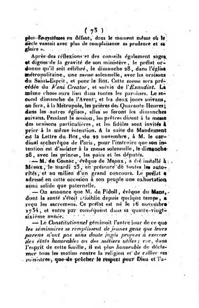 L'ami de la religion et du roi journal ecclesiastique, politique et litteraire