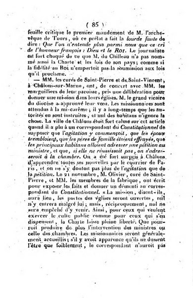 L'ami de la religion et du roi journal ecclesiastique, politique et litteraire