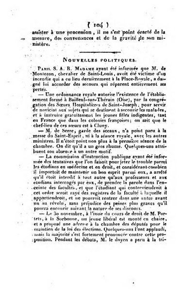 L'ami de la religion et du roi journal ecclesiastique, politique et litteraire