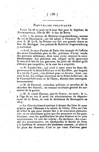 L'ami de la religion et du roi journal ecclesiastique, politique et litteraire