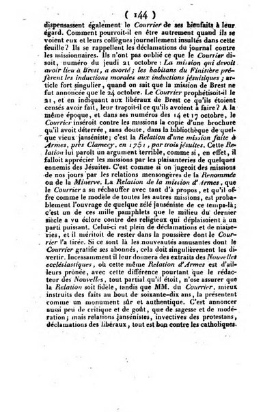 L'ami de la religion et du roi journal ecclesiastique, politique et litteraire