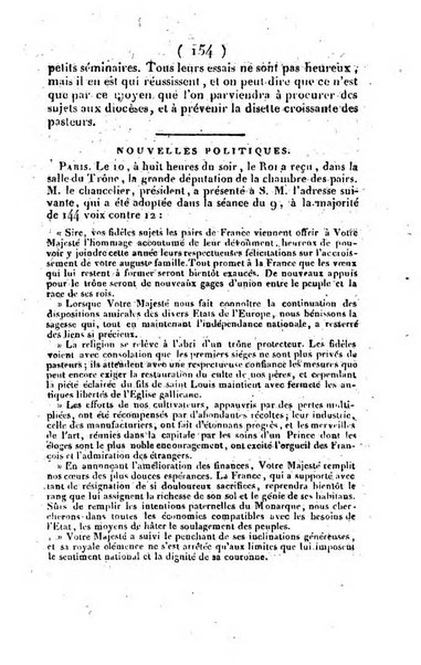 L'ami de la religion et du roi journal ecclesiastique, politique et litteraire