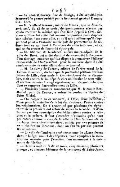 L'ami de la religion et du roi journal ecclesiastique, politique et litteraire