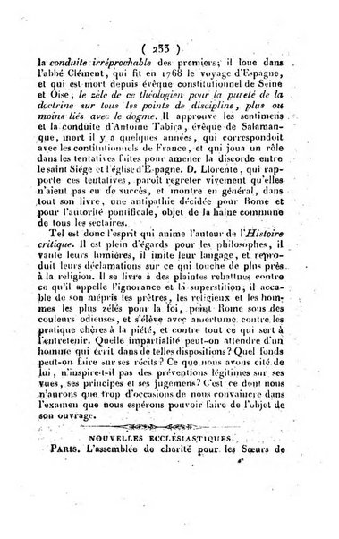 L'ami de la religion et du roi journal ecclesiastique, politique et litteraire