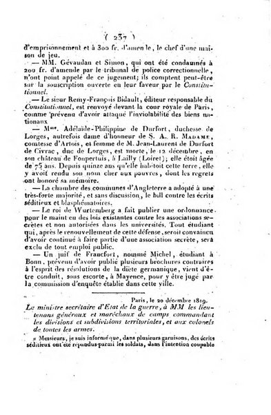 L'ami de la religion et du roi journal ecclesiastique, politique et litteraire