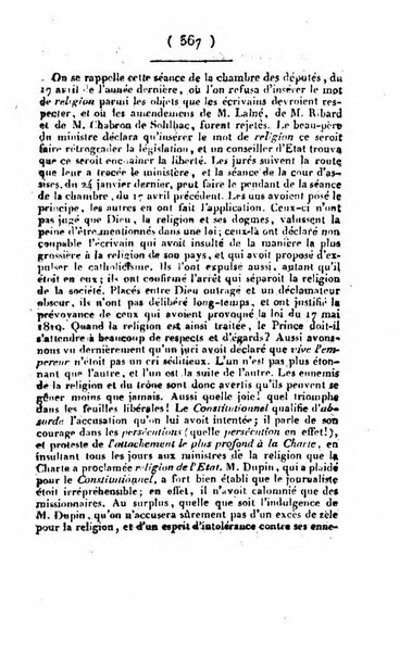 L'ami de la religion et du roi journal ecclesiastique, politique et litteraire