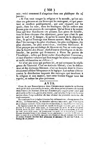 L'ami de la religion et du roi journal ecclesiastique, politique et litteraire