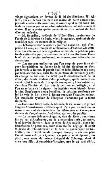 L'ami de la religion et du roi journal ecclesiastique, politique et litteraire