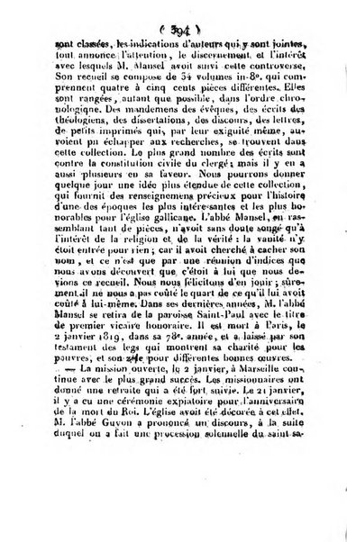 L'ami de la religion et du roi journal ecclesiastique, politique et litteraire