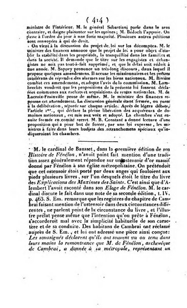 L'ami de la religion et du roi journal ecclesiastique, politique et litteraire