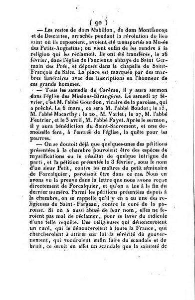 L'ami de la religion et du roi journal ecclesiastique, politique et litteraire