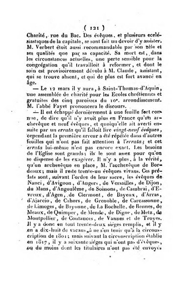 L'ami de la religion et du roi journal ecclesiastique, politique et litteraire