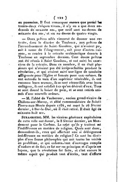 L'ami de la religion et du roi journal ecclesiastique, politique et litteraire