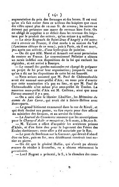 L'ami de la religion et du roi journal ecclesiastique, politique et litteraire