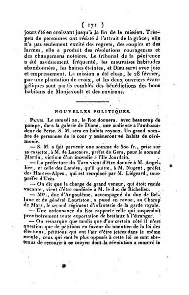 L'ami de la religion et du roi journal ecclesiastique, politique et litteraire