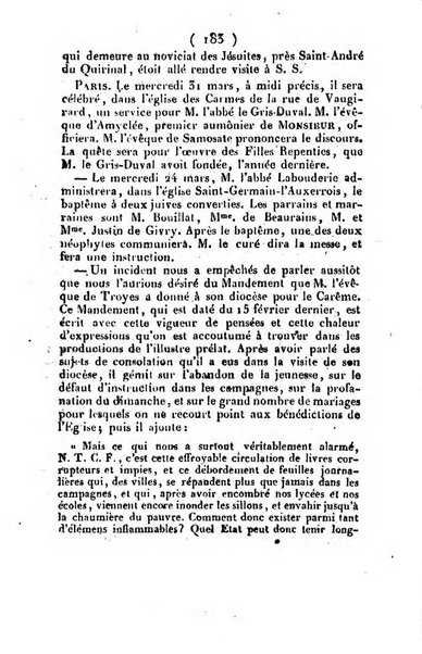 L'ami de la religion et du roi journal ecclesiastique, politique et litteraire