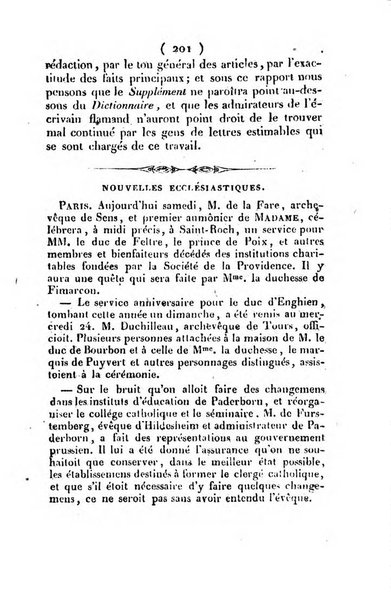 L'ami de la religion et du roi journal ecclesiastique, politique et litteraire