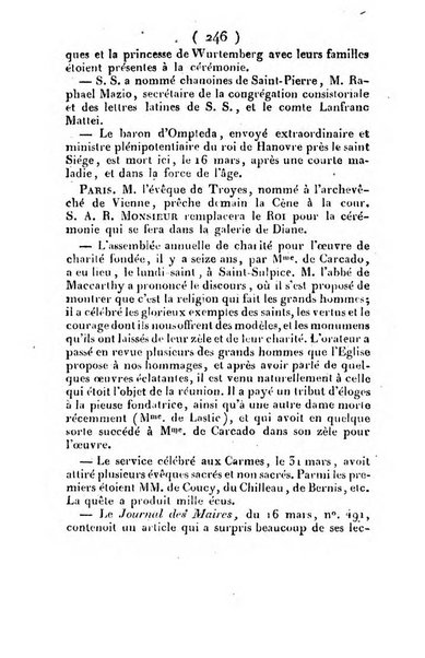 L'ami de la religion et du roi journal ecclesiastique, politique et litteraire