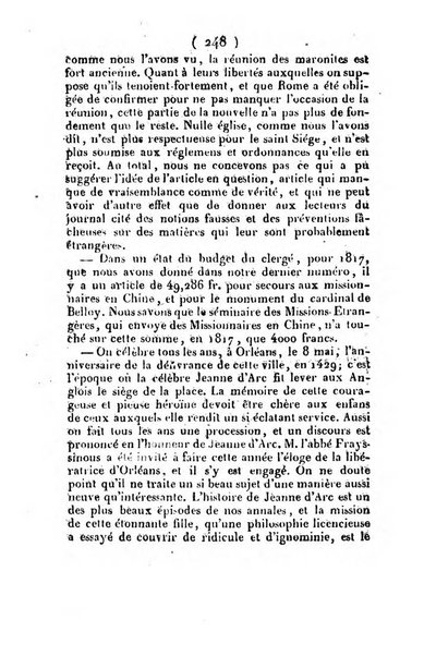 L'ami de la religion et du roi journal ecclesiastique, politique et litteraire