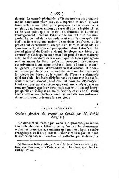 L'ami de la religion et du roi journal ecclesiastique, politique et litteraire