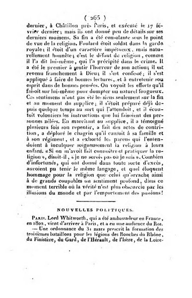 L'ami de la religion et du roi journal ecclesiastique, politique et litteraire