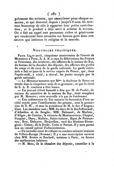 L'ami de la religion et du roi journal ecclesiastique, politique et litteraire