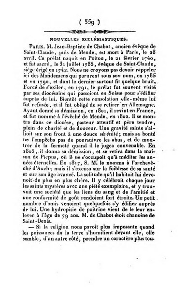 L'ami de la religion et du roi journal ecclesiastique, politique et litteraire