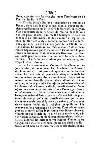 L'ami de la religion et du roi journal ecclesiastique, politique et litteraire