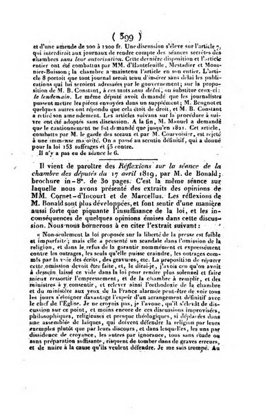 L'ami de la religion et du roi journal ecclesiastique, politique et litteraire