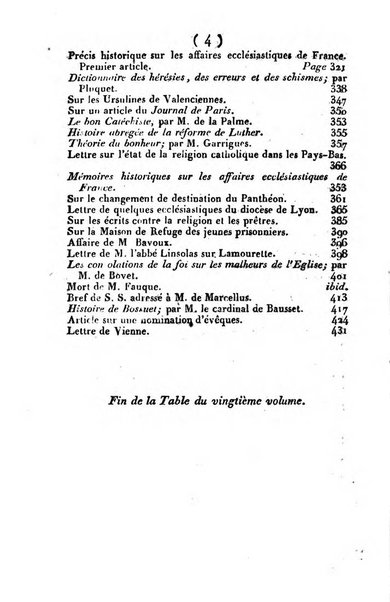 L'ami de la religion et du roi journal ecclesiastique, politique et litteraire