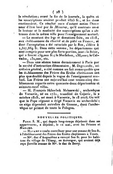 L'ami de la religion et du roi journal ecclesiastique, politique et litteraire