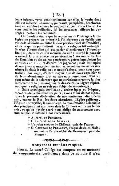 L'ami de la religion et du roi journal ecclesiastique, politique et litteraire