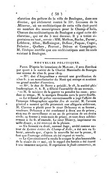 L'ami de la religion et du roi journal ecclesiastique, politique et litteraire