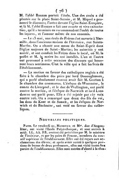 L'ami de la religion et du roi journal ecclesiastique, politique et litteraire