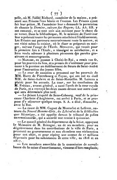 L'ami de la religion et du roi journal ecclesiastique, politique et litteraire