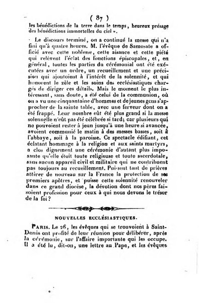 L'ami de la religion et du roi journal ecclesiastique, politique et litteraire