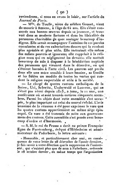 L'ami de la religion et du roi journal ecclesiastique, politique et litteraire