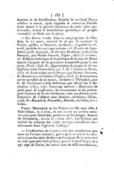 L'ami de la religion et du roi journal ecclesiastique, politique et litteraire