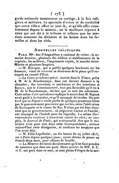 L'ami de la religion et du roi journal ecclesiastique, politique et litteraire