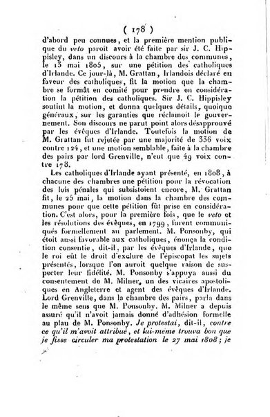 L'ami de la religion et du roi journal ecclesiastique, politique et litteraire