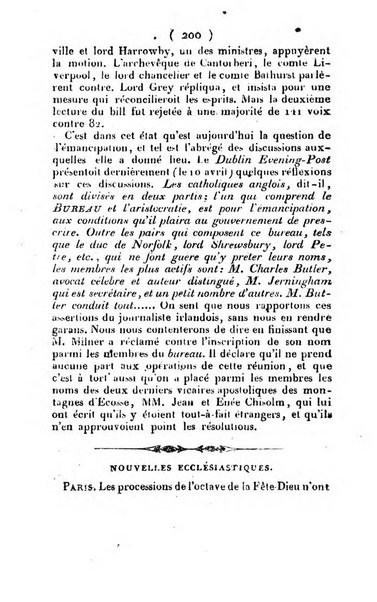 L'ami de la religion et du roi journal ecclesiastique, politique et litteraire