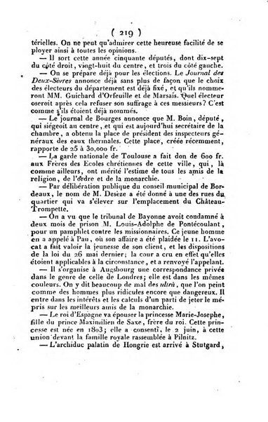 L'ami de la religion et du roi journal ecclesiastique, politique et litteraire