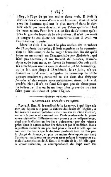 L'ami de la religion et du roi journal ecclesiastique, politique et litteraire