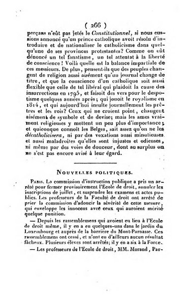 L'ami de la religion et du roi journal ecclesiastique, politique et litteraire