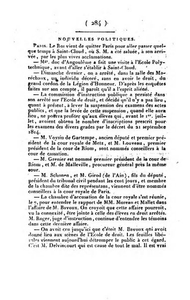 L'ami de la religion et du roi journal ecclesiastique, politique et litteraire