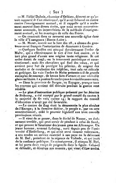 L'ami de la religion et du roi journal ecclesiastique, politique et litteraire