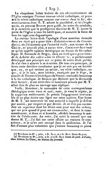 L'ami de la religion et du roi journal ecclesiastique, politique et litteraire