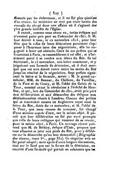 L'ami de la religion et du roi journal ecclesiastique, politique et litteraire